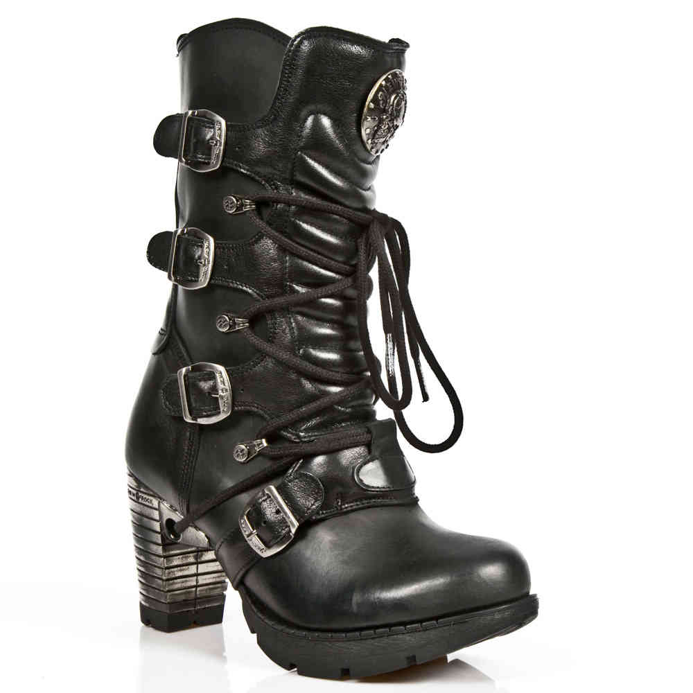 New Rock - 2 M.TR003S1 Platform Boots - Black